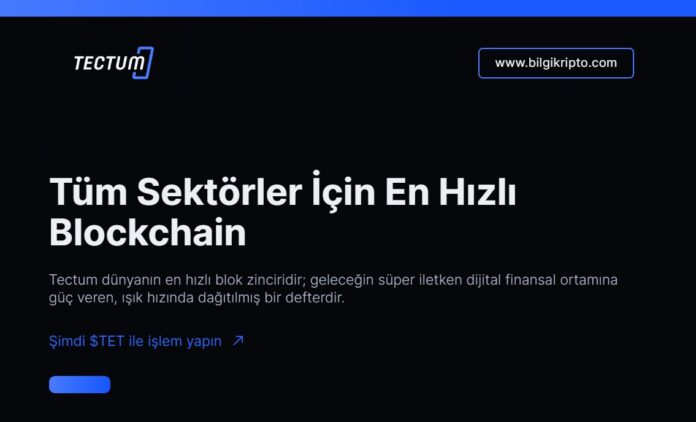 Bitcoin/Crypto Layer 2 çözümüdür. Tectum (TET) Coin nedir, nasıl alınır?