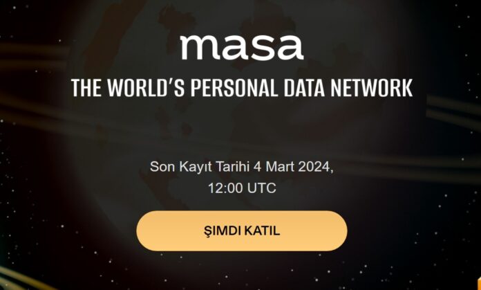 Masa coinlist topluluk satışı için ön kayıt bugün - 4 Mart 15:00 TSİ'de sona eriyor. Topluluk satışına Masa Soul Name sahipleri Allowlist olarak kaydedilmiş durumdadır. 