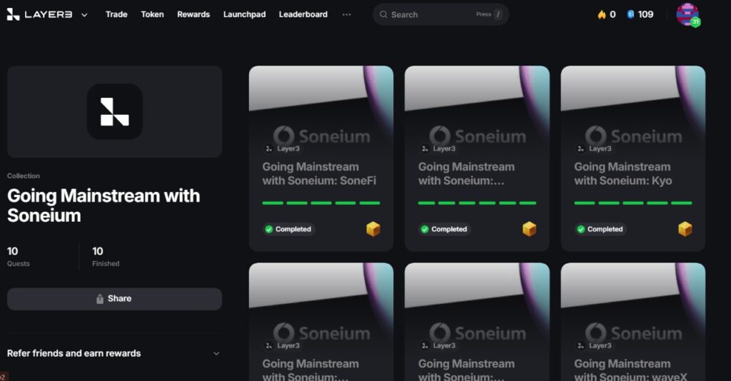 Soneium
Soneium Layer 2
Soneium platformu
Soneium görevleri
Soneium ekosistemi
Soneium AirDrop
Soneium Superchain
Soneium dApp geliştirme
Soneium Optimistic Rollup
Soneium OP Stack
Soneium Web3
Soneium SoneFi
Soneium görevleri katılma
Soneium bridge işlemleri
Soneium swap işlemleri
Soneium trade işlemleri
Soneium Spark Programı
Soneium testnet